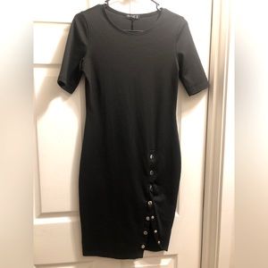 NWOT Super Fly Black Dress Sz M